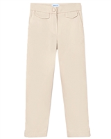 Mayoral Junior Girl'sCropped Satin Twill Pants in Beige