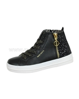 Miss Sixty Girls' Hi-top Sneakers with Glitter
