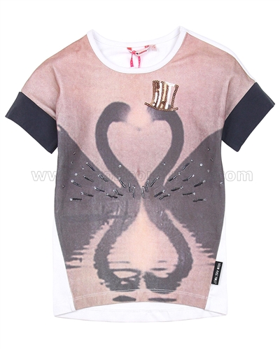 Nono T-shirt with Swan Print