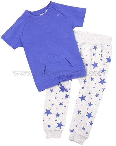 Petit Lem Little Star T-shirt ans Sweat Pants Set