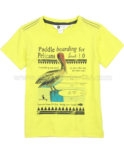 Petit Lem T-shirt with Pelican Print Tribal Surf