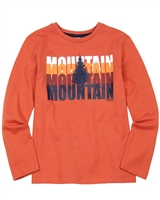 3Pommes Boys T-shirt with Mountain Print
