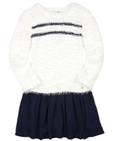 3Pommes Two-in-one Look Sweater Dress