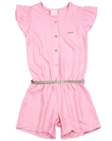 Quimby Girls Romper with Glittery Belt