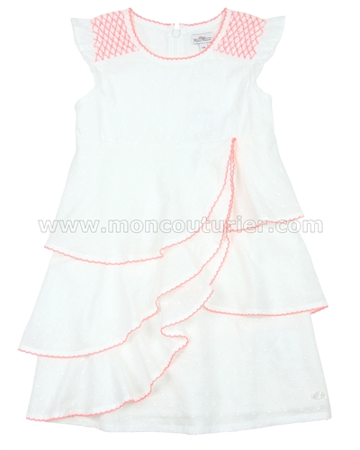 s.Oliver Girls' Flounce Dress White