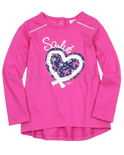 s.Oliver Baby Girls Long Sleeve Top with Heart