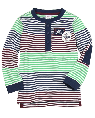 s.Oliver Baby Boys' Striped T-shirt with Elbow Patches