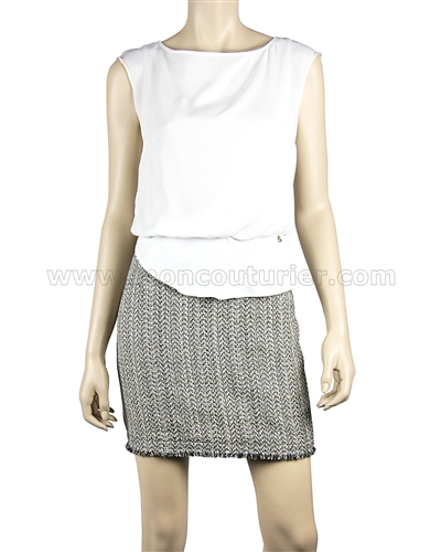 Siste's Dress with Tweed Skirt