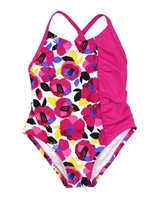 Tuc Tuc Little Girl's Swimsuit in Abstract Floral Print