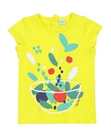 Tuc Tuc Little Girl's T-shirt with Fruits Print