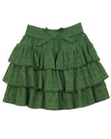 Tuc Tuc Girl's Tiered Eyelet Skirt