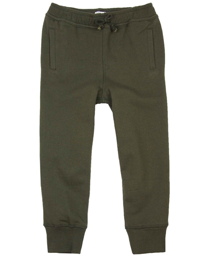 Art and Eden Boy's Basic Sweatpants in Olive