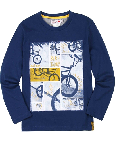 Boboli Boys T-shirt with Bicycle Print