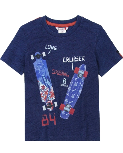 Boboli Boys T-shirt with Skateboards Print
