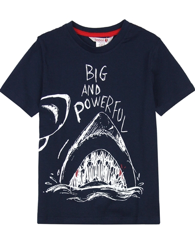 Boboli Boys T-shirt with Shark Graphic