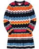 Boboli Girls Multicolour Striped Knit Dress