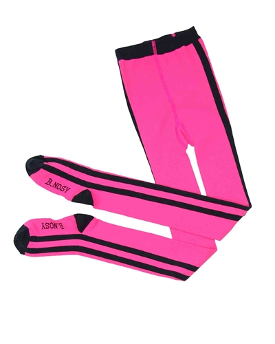 B.Nosy Tights with Side Stripes in Pink
