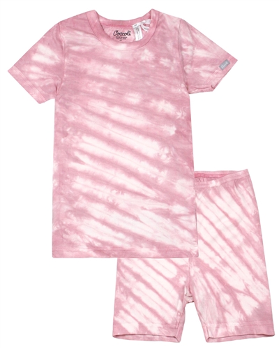 COCCOLI Girls Shorts Pyjamas Set in Tie-dye