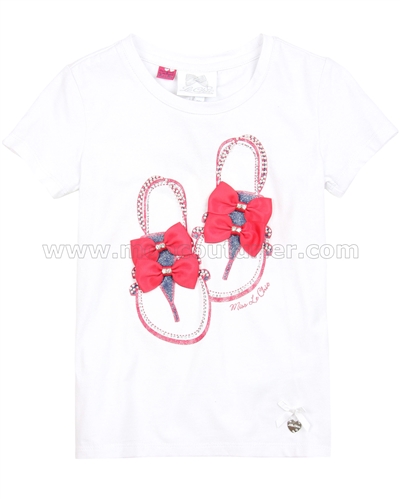 Le Chic T-shirt with Shoes White