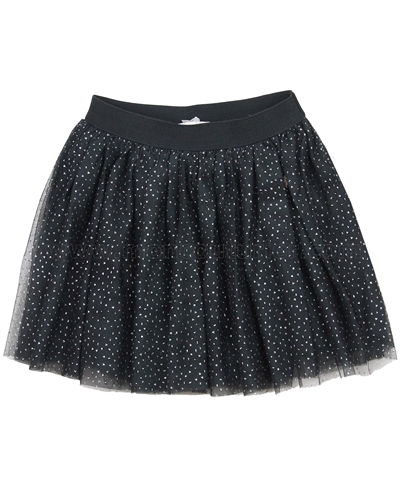 Le Chic Dark Gray Sparkly Tulle