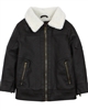 Losan Boys Pleather Jacket with Faux Shearling