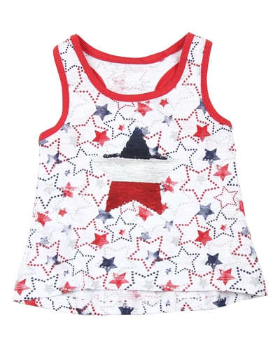 Losan Girls Top with Reversible Sequin Star