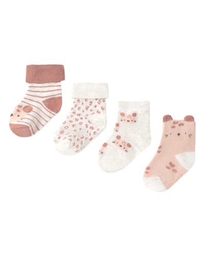Mayoral Infant Girl's 4-piece Socks Set in Terracotta