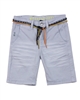 Mayoral Boy's Chino Shorts with Belt in Grey