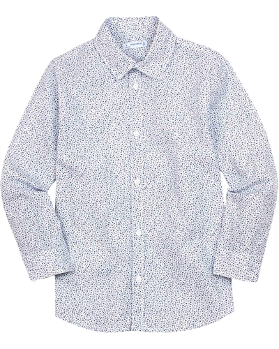 Mayoral Boy's Dress Shirt in Small Floral Print