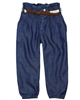 Mayoral Girl's Lyocell Pants with Belt in Blue