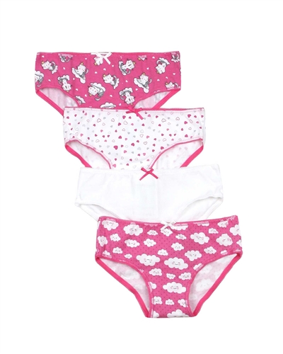 Mayoral Girl's 4-piece Underwear Set in Fuchsia