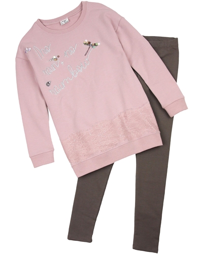 Mayoral Junior Girl's Terry Tunic and Leggings Set