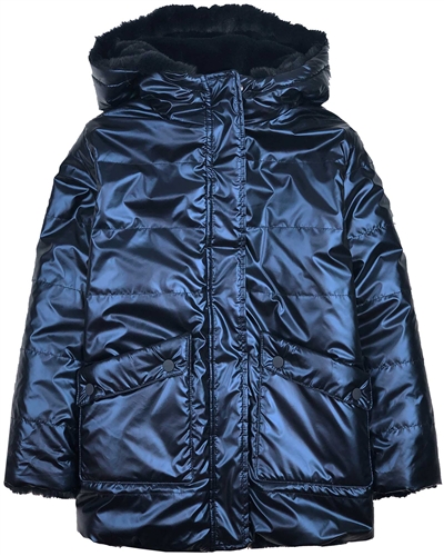 Mayoral Junior Girl's Reversible Faux Fur Coat