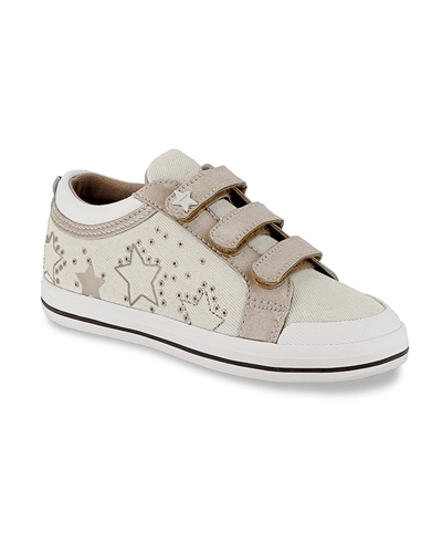 MAYORAL Girls Sneakers with Stars in Natural