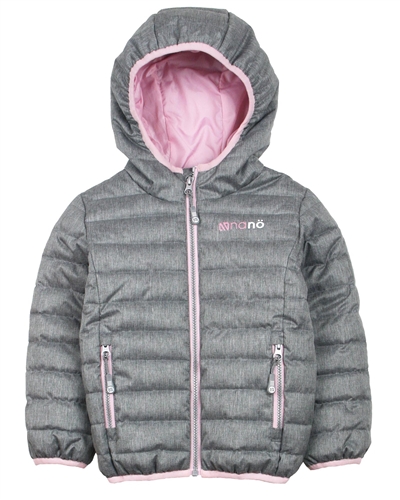 Nano Girls Transitional Quilted Jacket in Grey