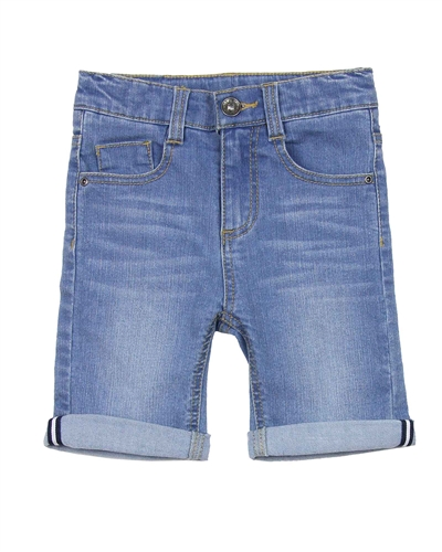 3Pommes Boy's Cuffed Denim Bermuda Shorts