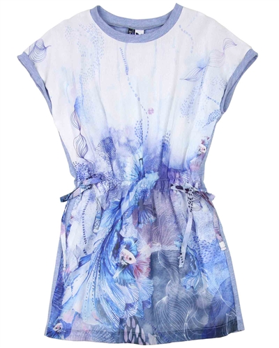 3Pommes Dress with Sea-life Print
