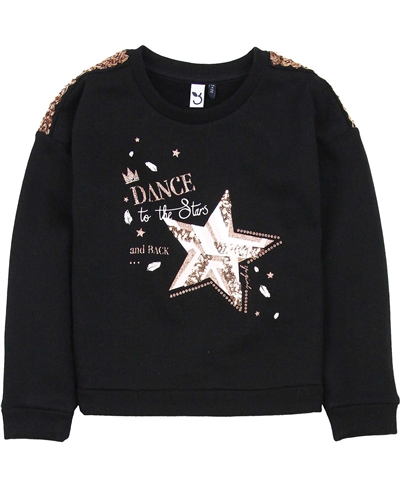 3Pommes Sweatshirt with Star Appliqe