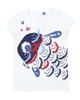 Tuc Tuc Little Girls T-shirt with Fish Print
