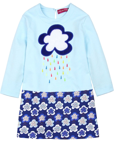 Agatha Ruiz de la Prada Two Colour-way Dress with Cloud Applique
