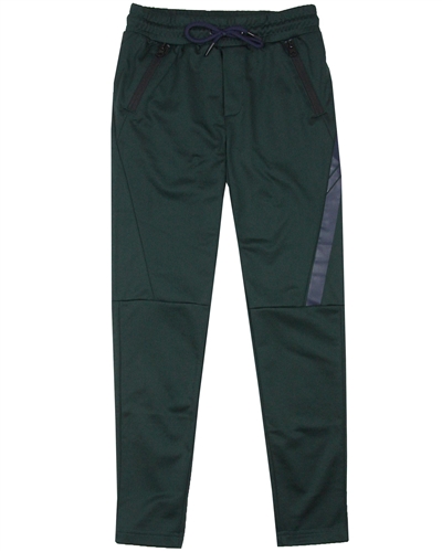 Bellaire Junior Boys Sporty Pants with Details in Dark Green
