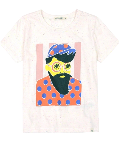Billybandit Speckled T-shirt with Print