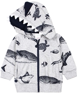 Boboli Baby Boys Hooded Sweatshirt in Sharks Print