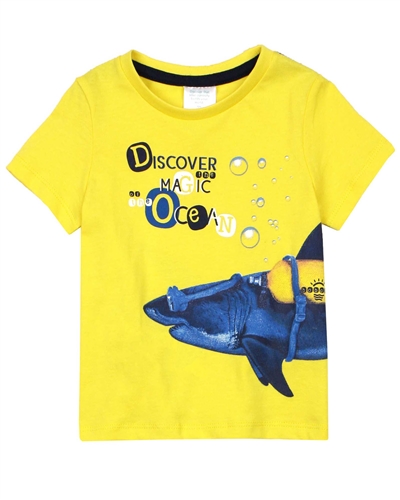 Boboli Baby Boys T-shirt with Shark Print
