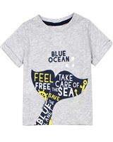 Boboli Baby Boys T-shirt with Fish Tail Print