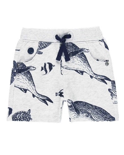 Boboli Baby Boys Terry Shorts in Sharks Print