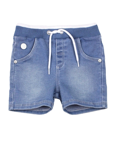 Boboli Baby Boys Jogg Jean Shorts in Bleach Blue