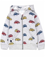 Boboli Baby Boys Hooded Sweatshirt in Cars Print