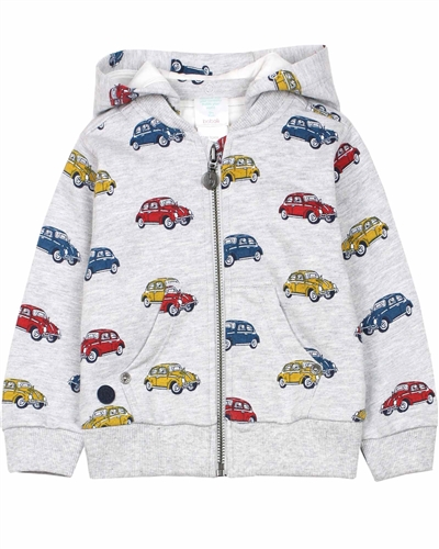 Boboli Baby Boys Hooded Sweatshirt in Cars Print
