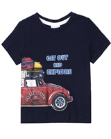 Boboli Baby Boys T-shirt with Car Print
